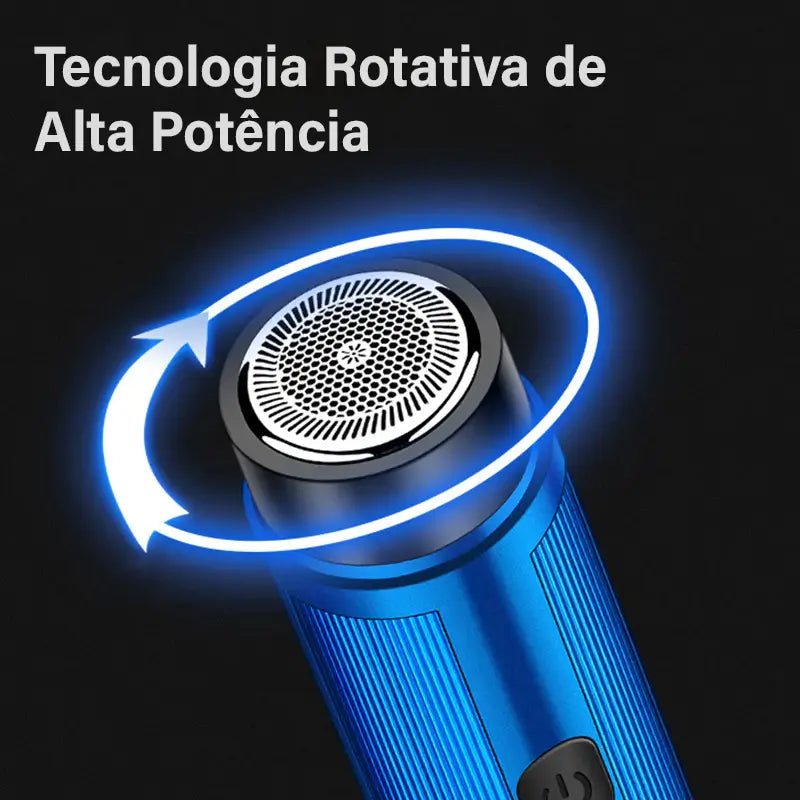 Barbeador Portátil Profissional BarberPro®- Barbear Rente a Pele sem Irritação